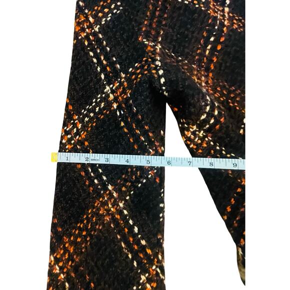 An Ren New York Vintage Plaid Wool Blend Bouclé Coat, Faux Shearling Trim Size S - Picture 12 of 12